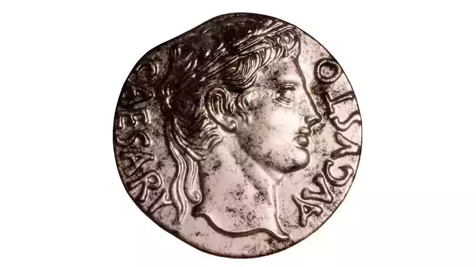ancient rome coin-victory over Parthia 3D print model