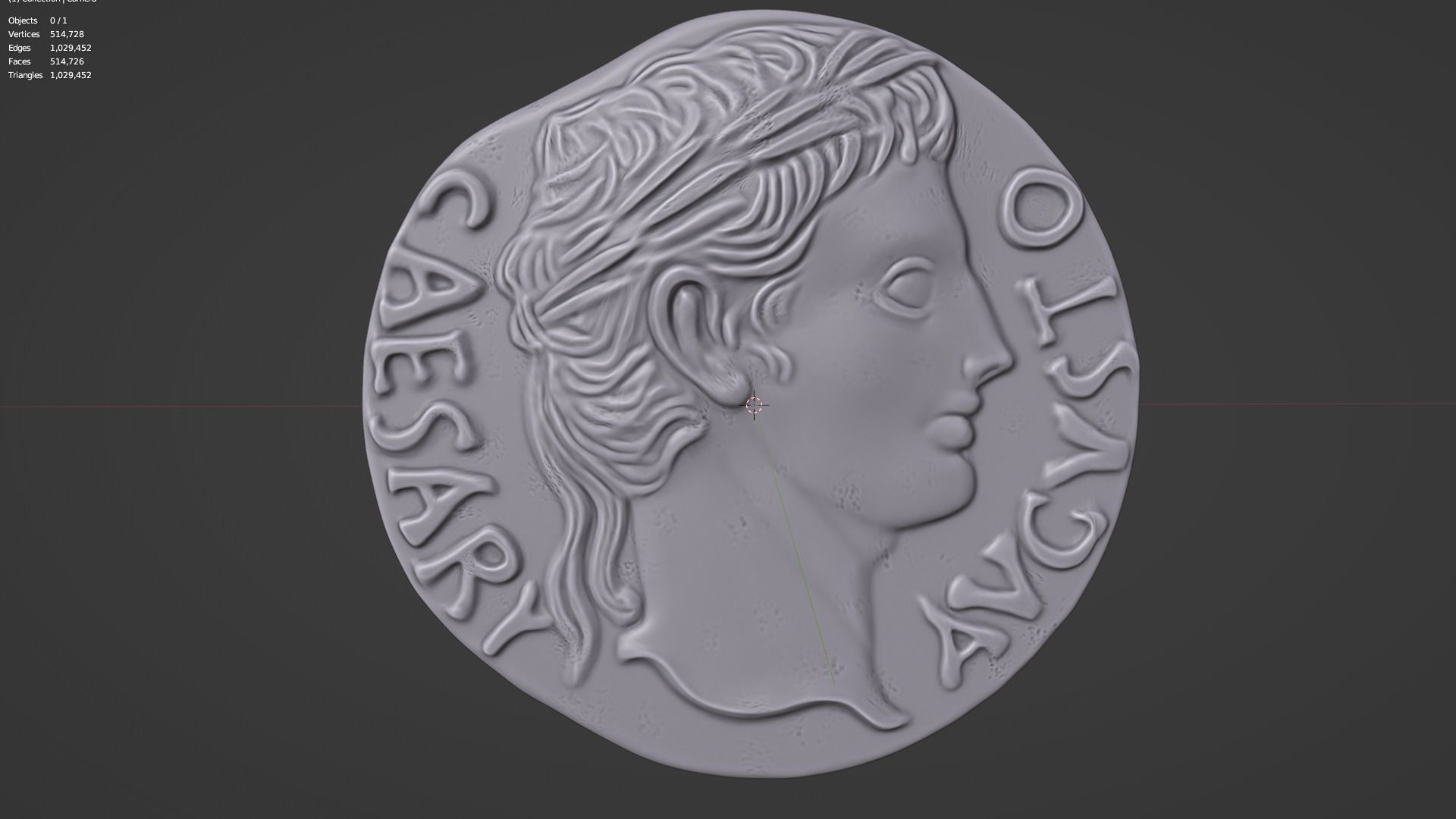 ancient rome coin-victory over Parthia 3D print model_8