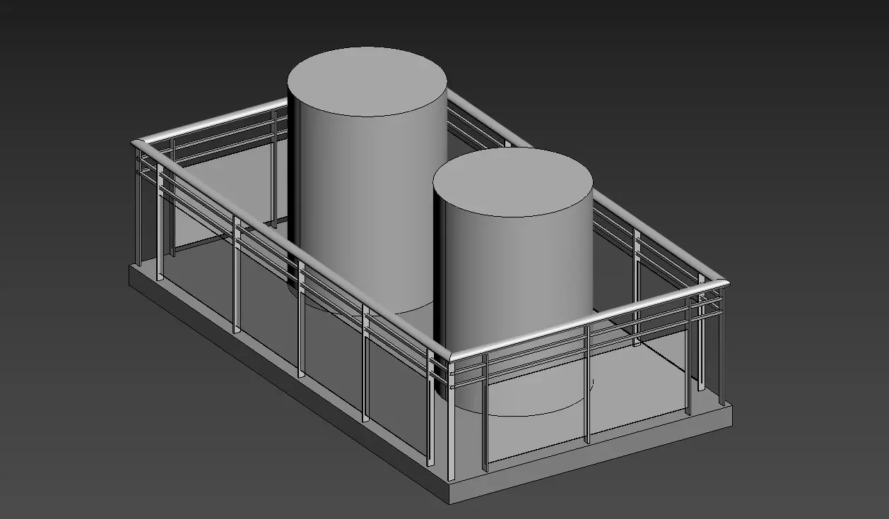 water tank Free 3D model