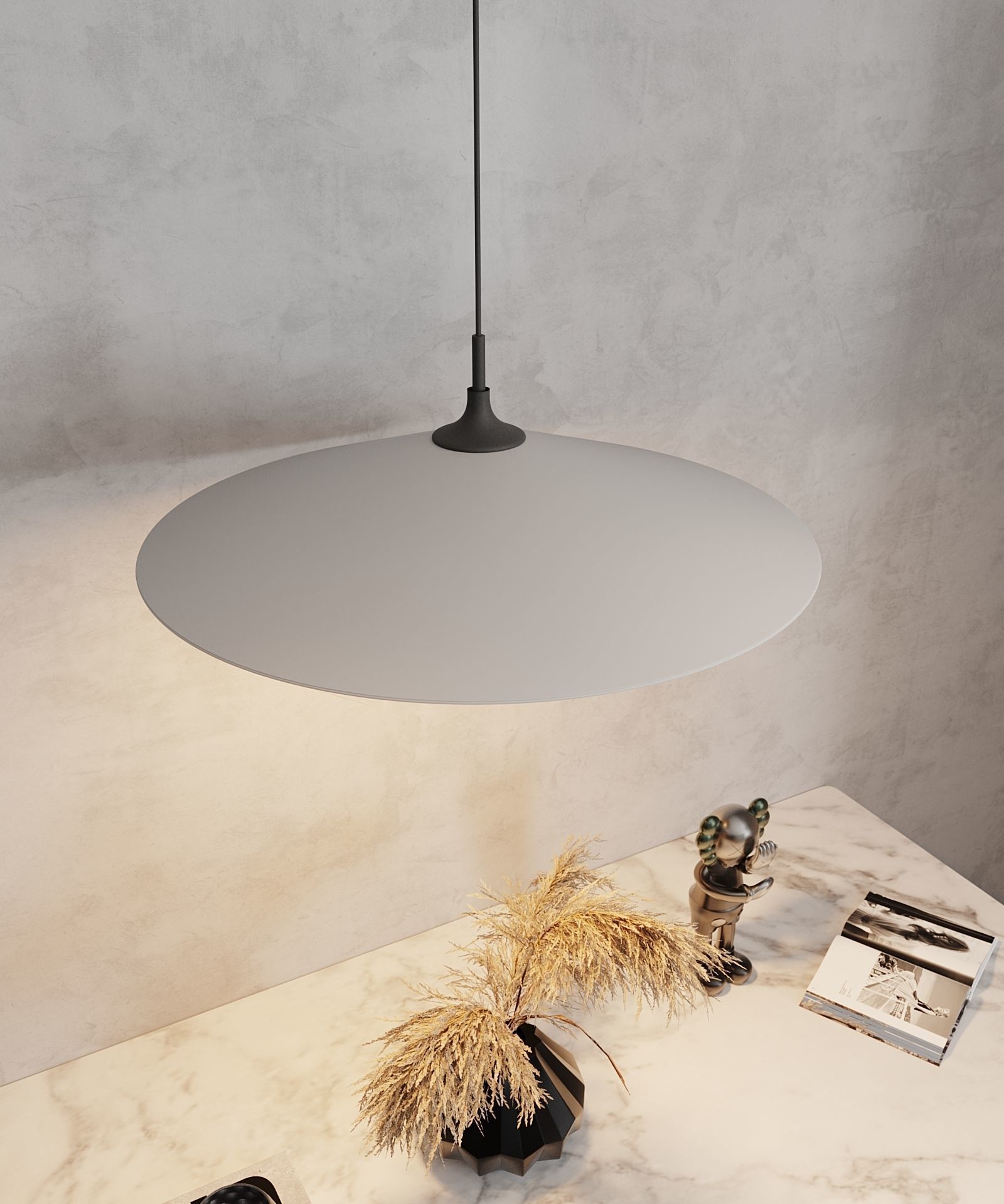 Pendant light Low-poly 3D model_1