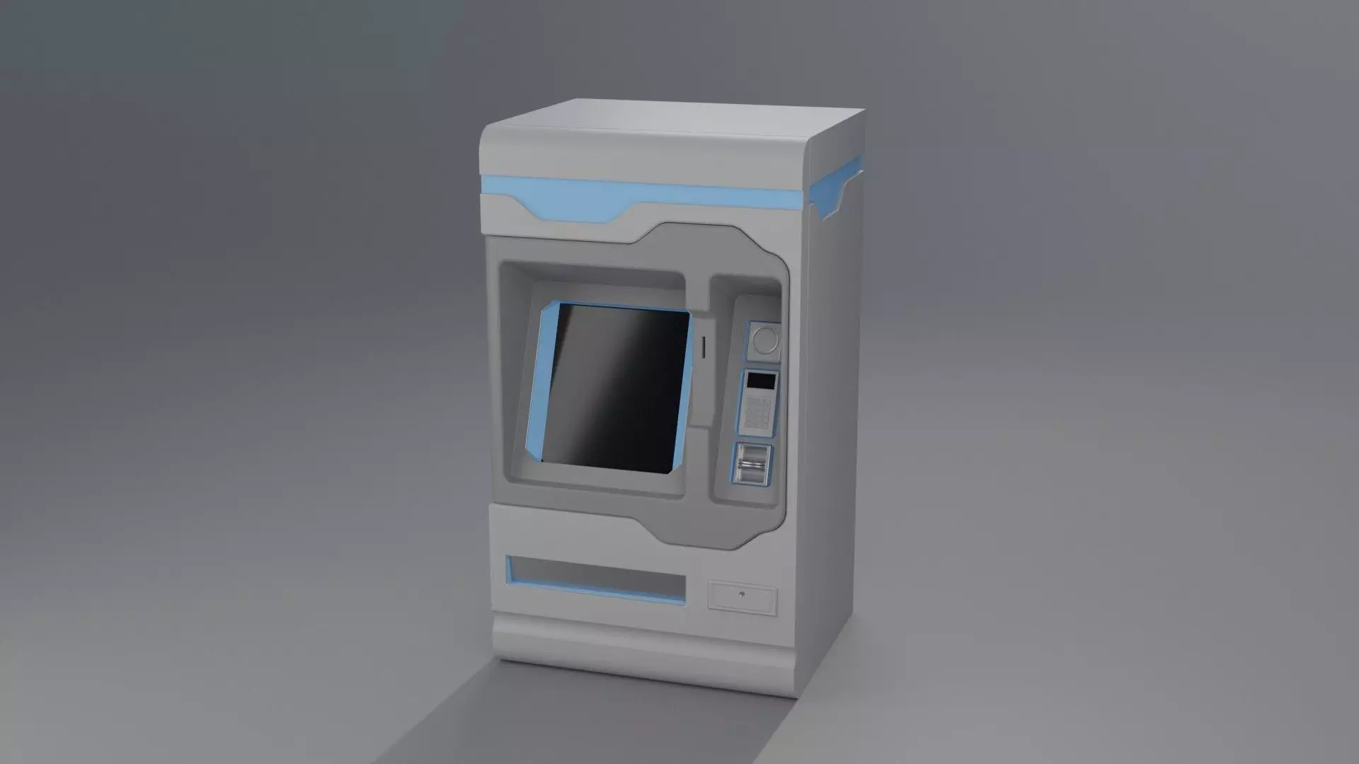 Automated Teller Machine Low-poly 3D model