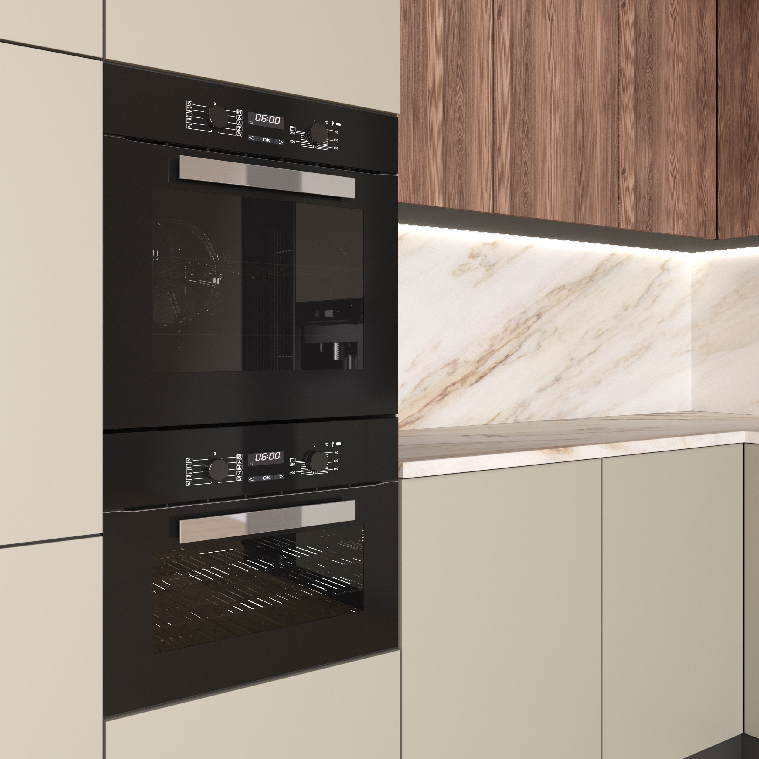 Kitchen Modern 35 - Corner Kitchen 3D model_3