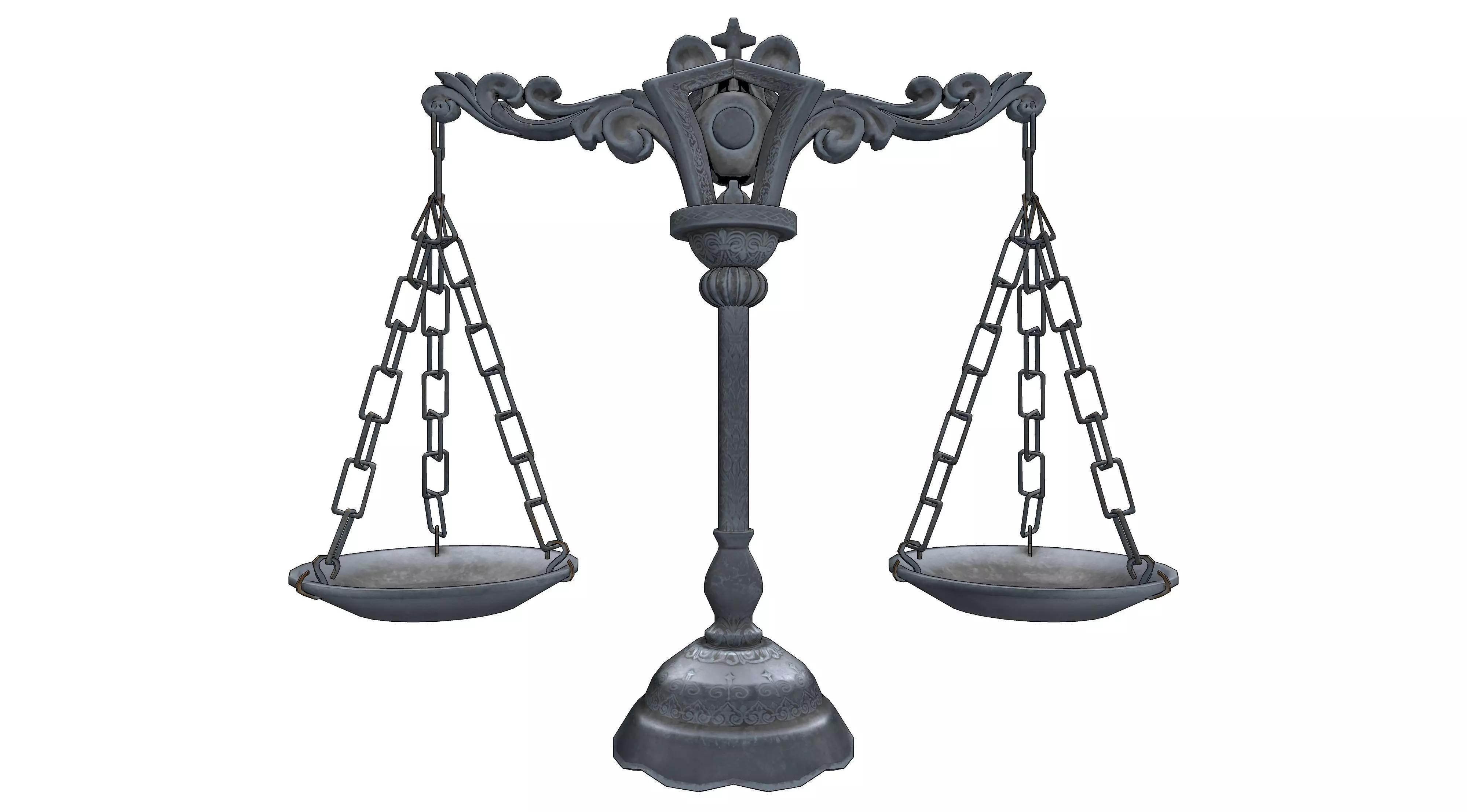 balances scale 3D model