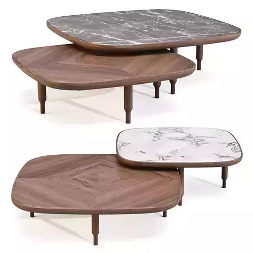 Porada 2022 Eckig - Coffee and Side Table