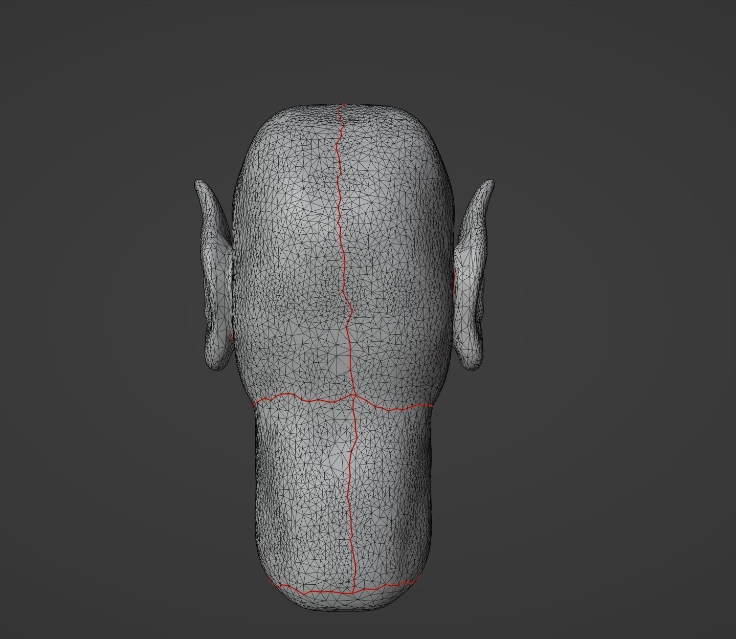 Posable Vampire Head Low-poly 3D model_12