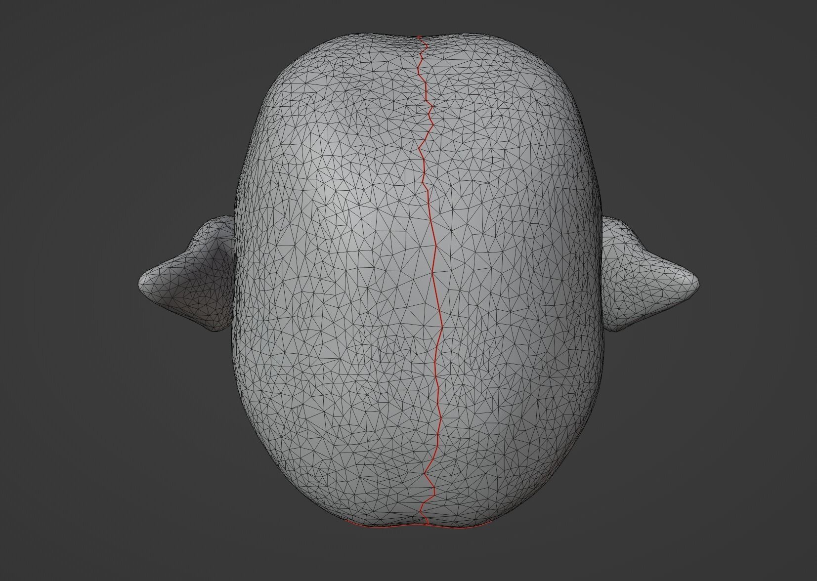 Posable Vampire Head Low-poly 3D model_14