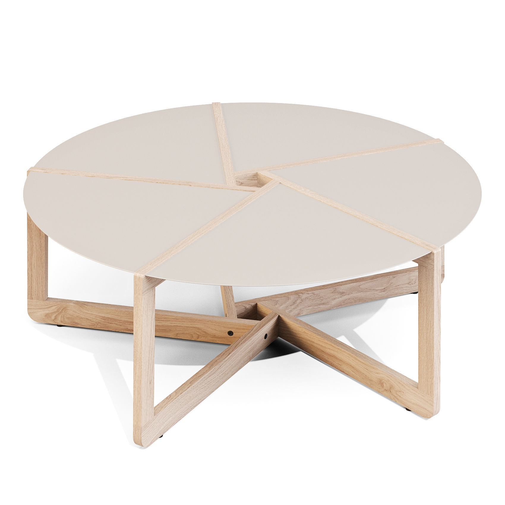 BluDot Pi - Coffee and Side Tables Low-poly 3D model_5