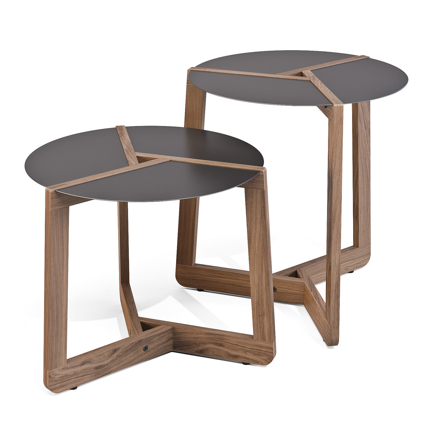 BluDot Pi - Coffee and Side Tables Low-poly 3D model_3