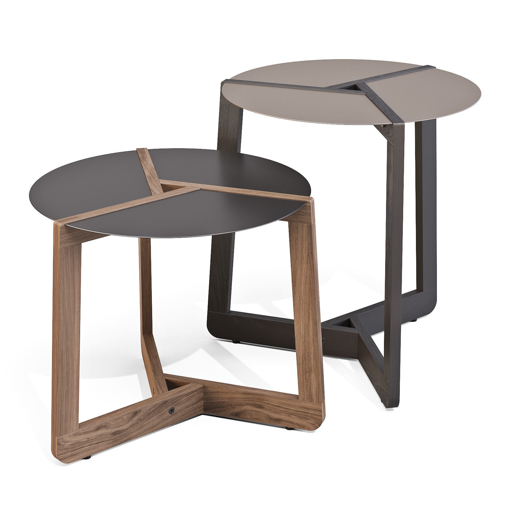 BluDot Pi - Coffee and Side Tables Low-poly 3D model_2