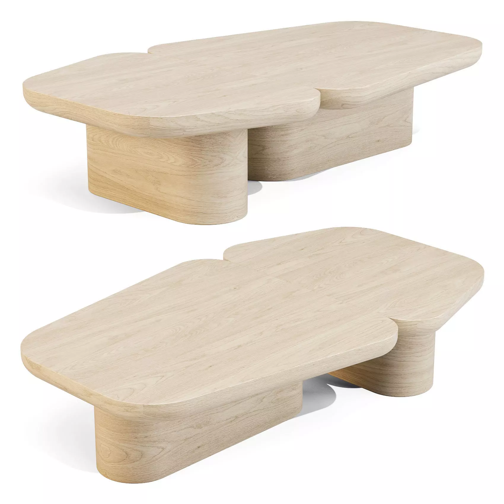 Secolo Pangea - Coffee Table Low-poly 3D model_0