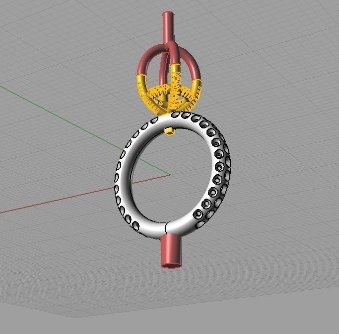 YD218 ring 3D print model_8