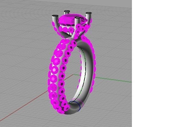 YD218 ring 3D print model_7
