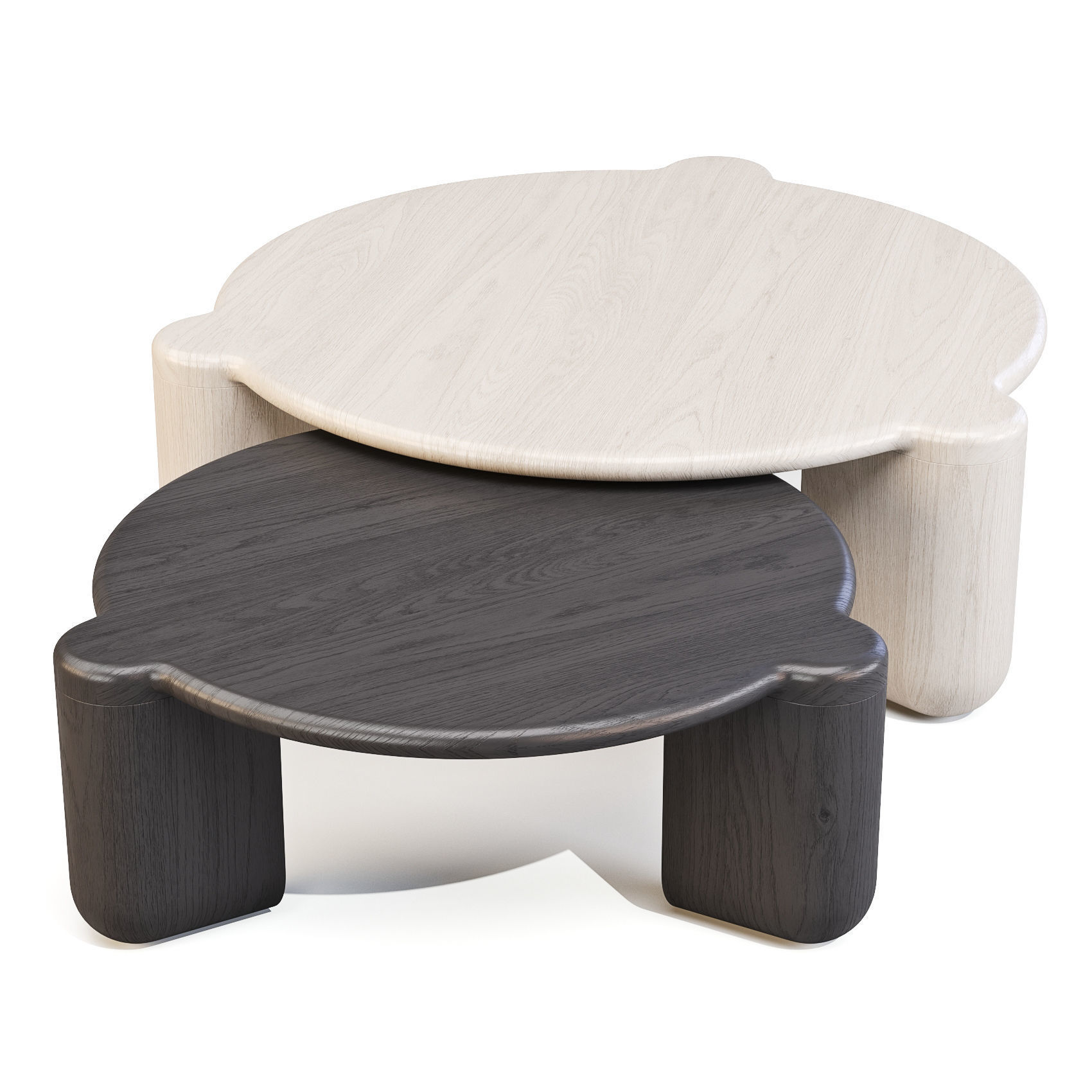 Radnor Bone - Coffee and Side Tables Low-poly 3D model_3