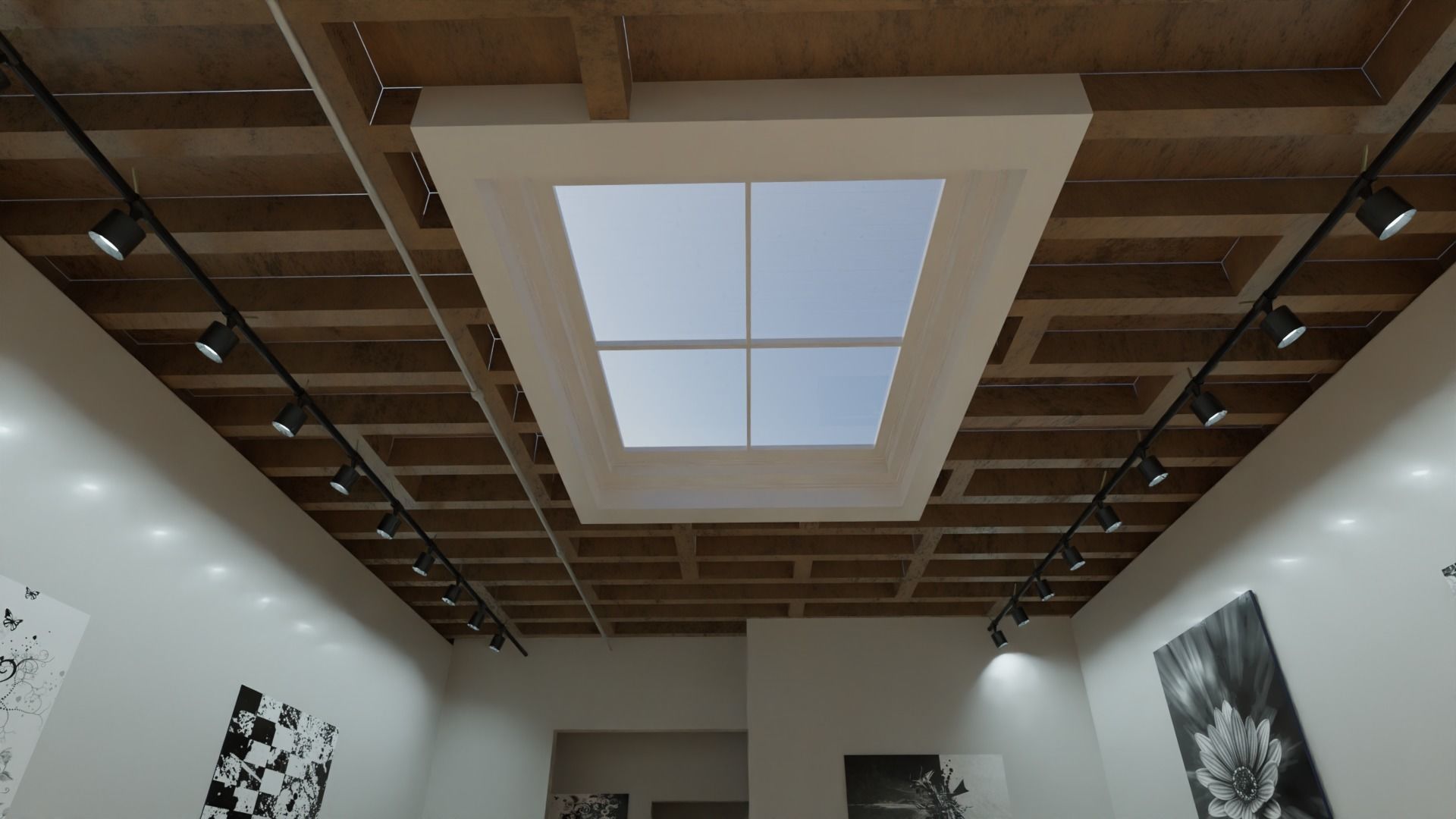 classic vr gallery Low-poly 3D model_5