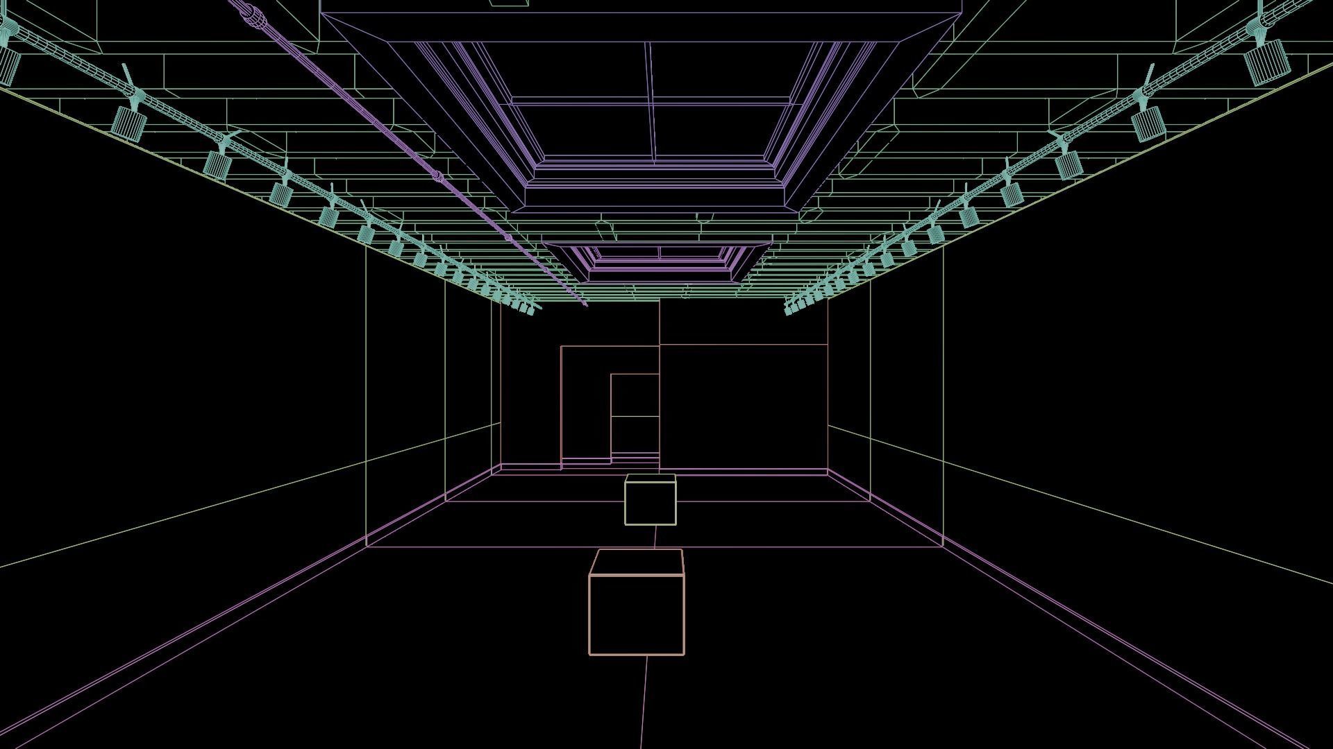 classic vr gallery Low-poly 3D model_17