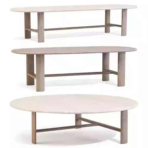 Frigerio Salotti Mocki - Coffee and Side Tables Set 02