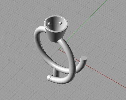 YD220 ring 3D print model_2
