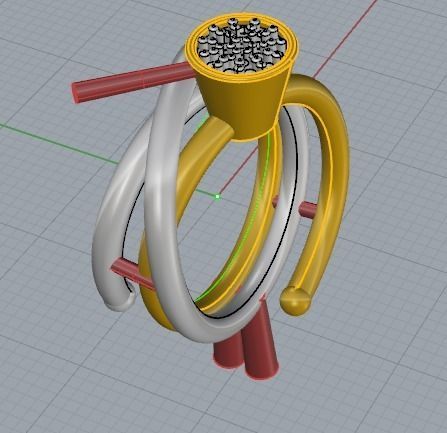 YD220 ring 3D print model_4