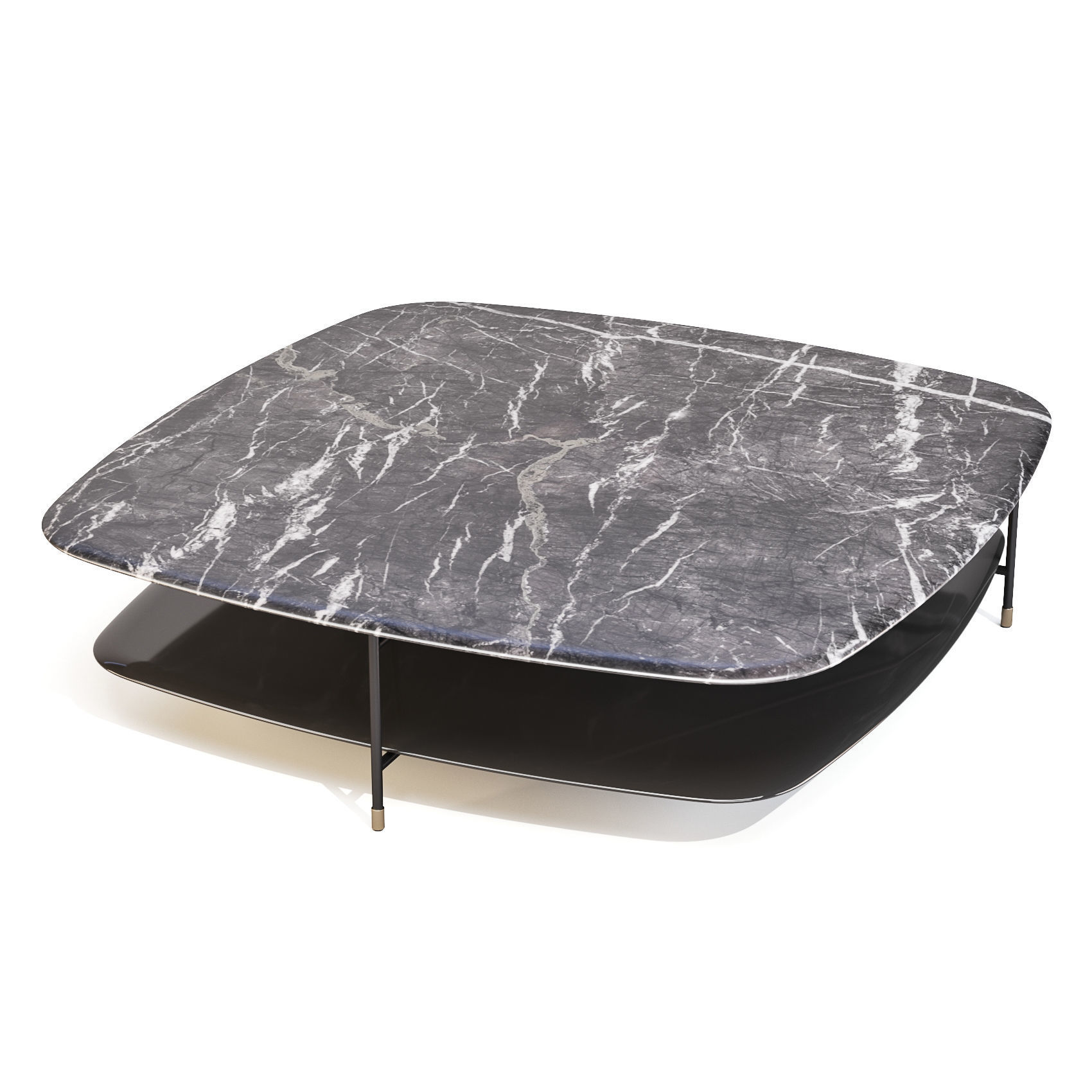 Meridiani Adrian - Coffee and Side Tables Set 02 Low-poly 3D model_5