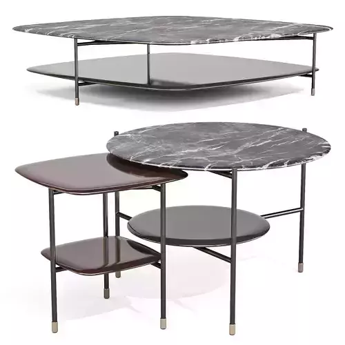 Meridiani Adrian - Coffee and Side Tables Set 02