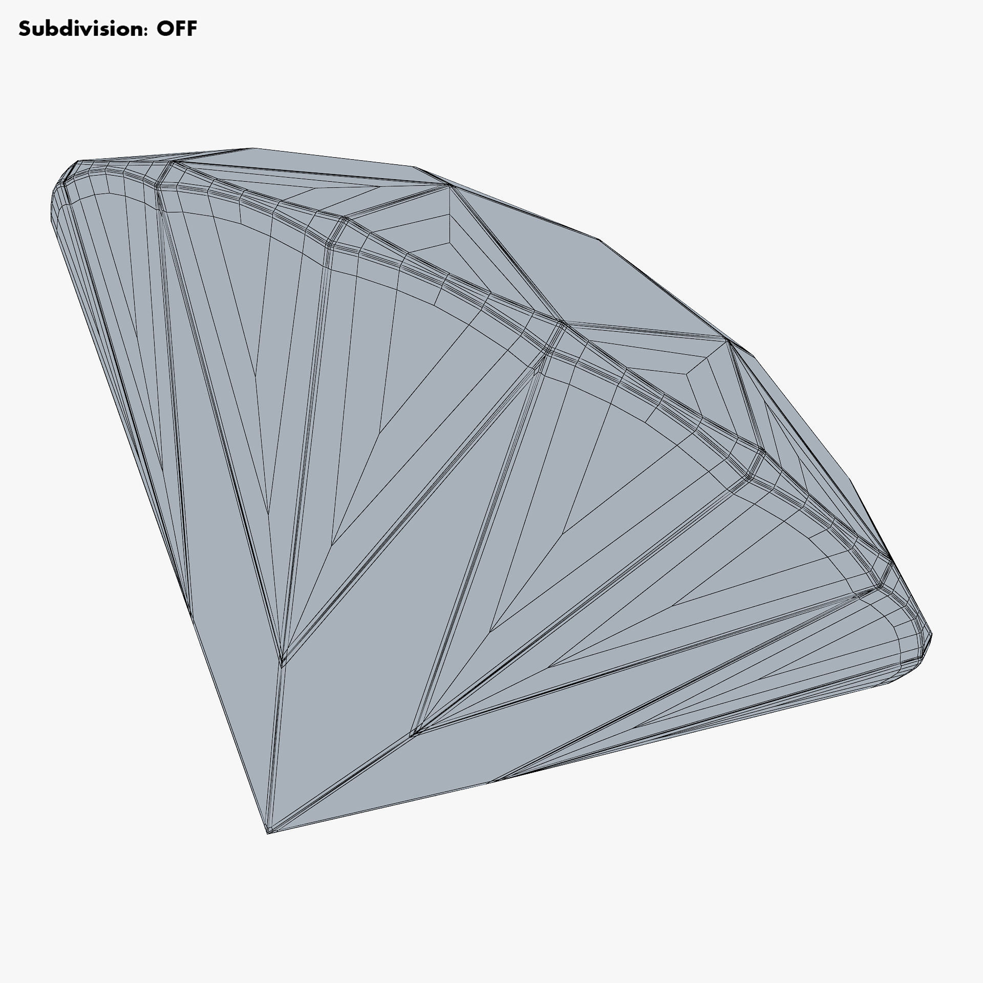 Round Brilliant Cut Diamond v 1 3D model_16