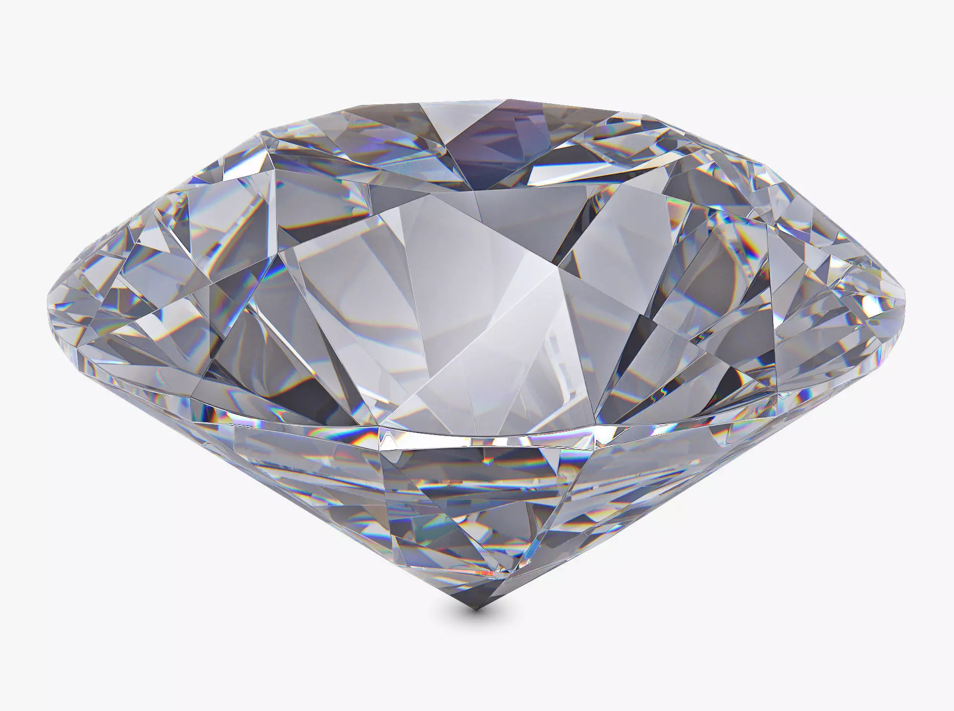 Round Brilliant Cut Diamond v 1 3D model_0