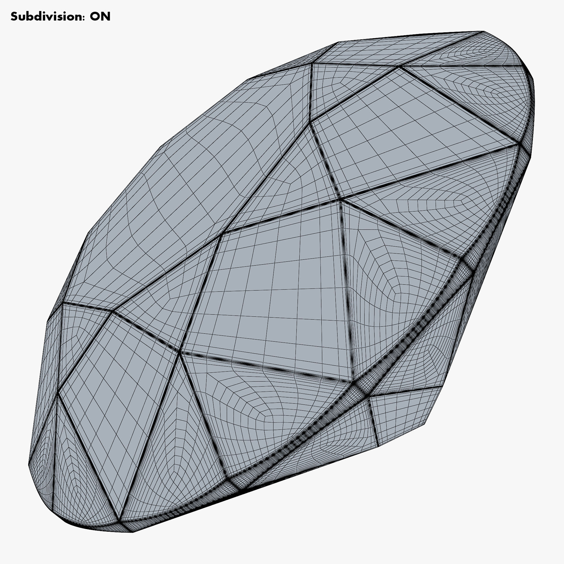 Round Brilliant Cut Diamond v 1 3D model_13