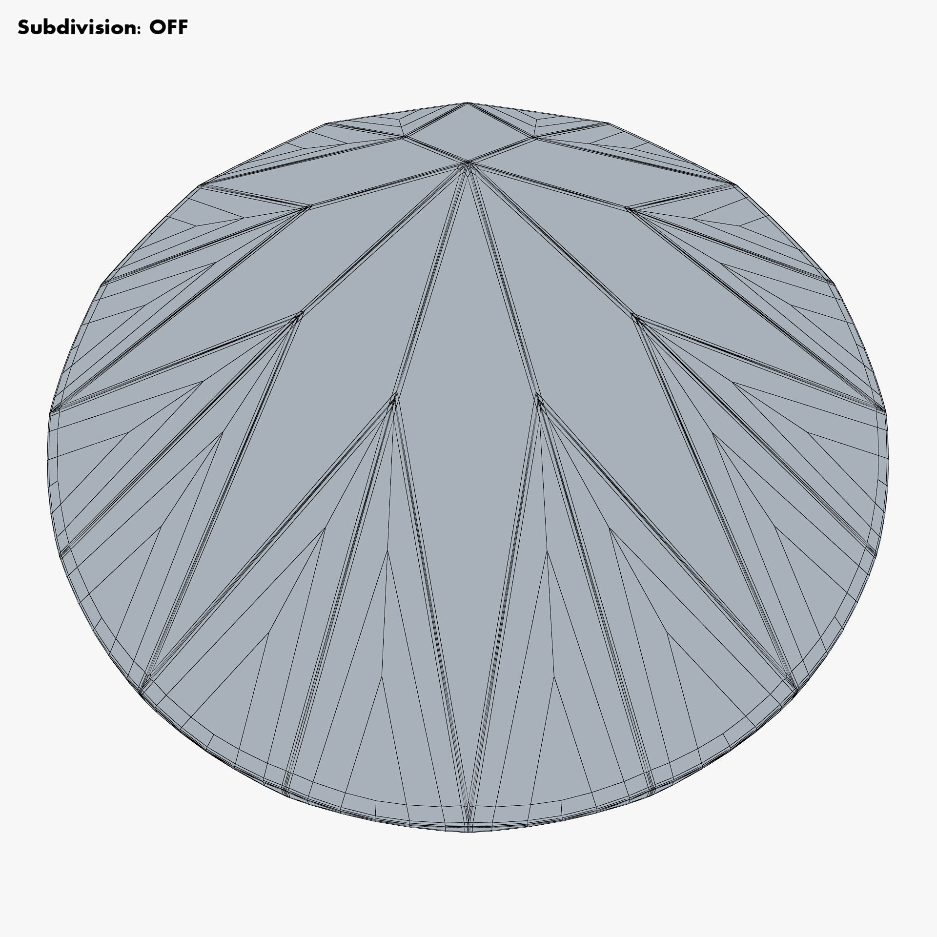 Round Brilliant Cut Diamond v 1 3D model_18