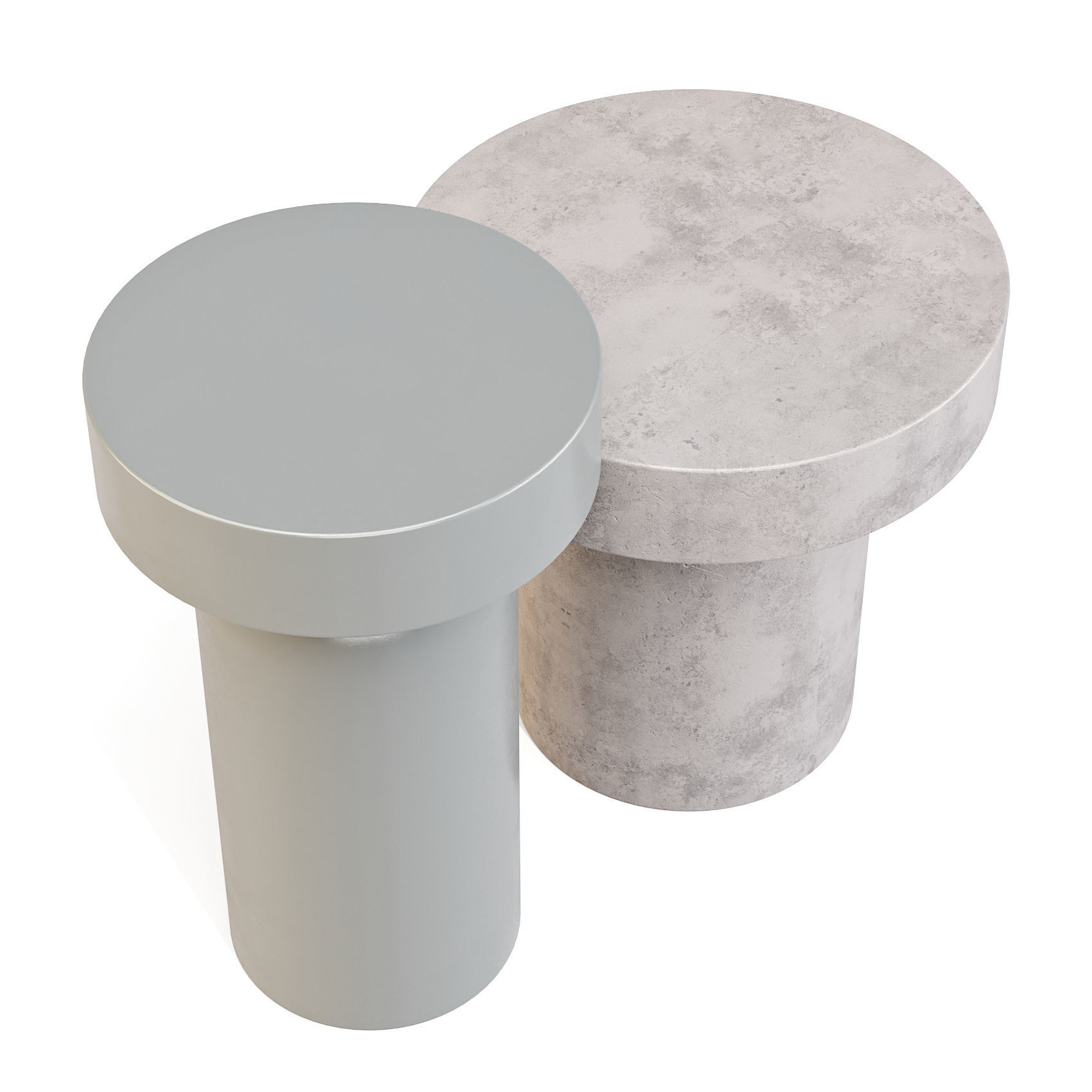 Lema Francis - Coffee and Side Table Low-poly 3D model_5