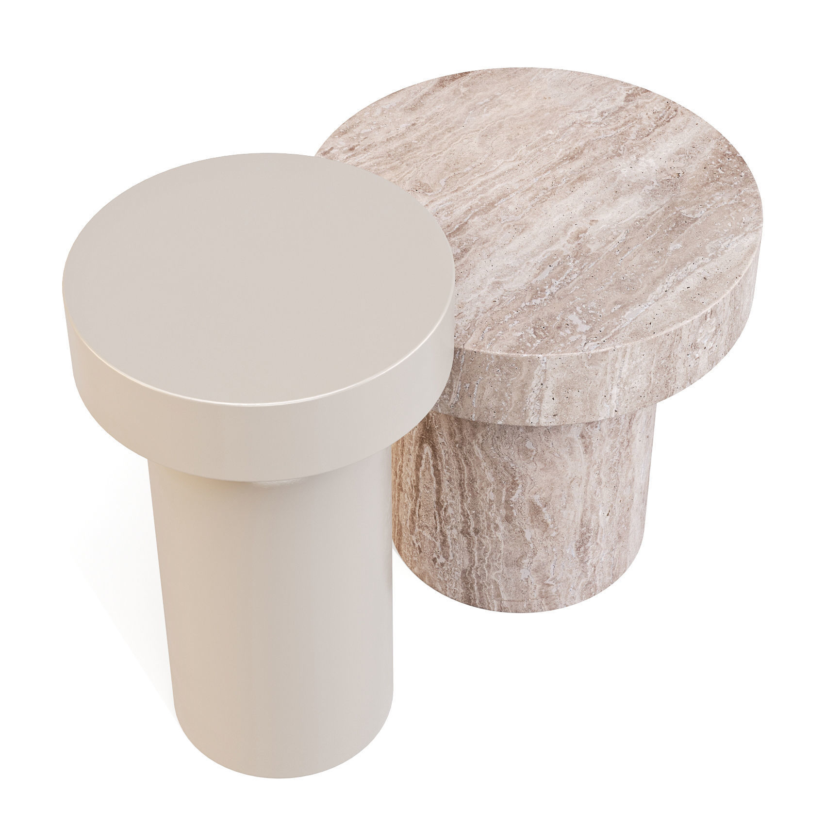 Lema Francis - Coffee and Side Table Low-poly 3D model_4