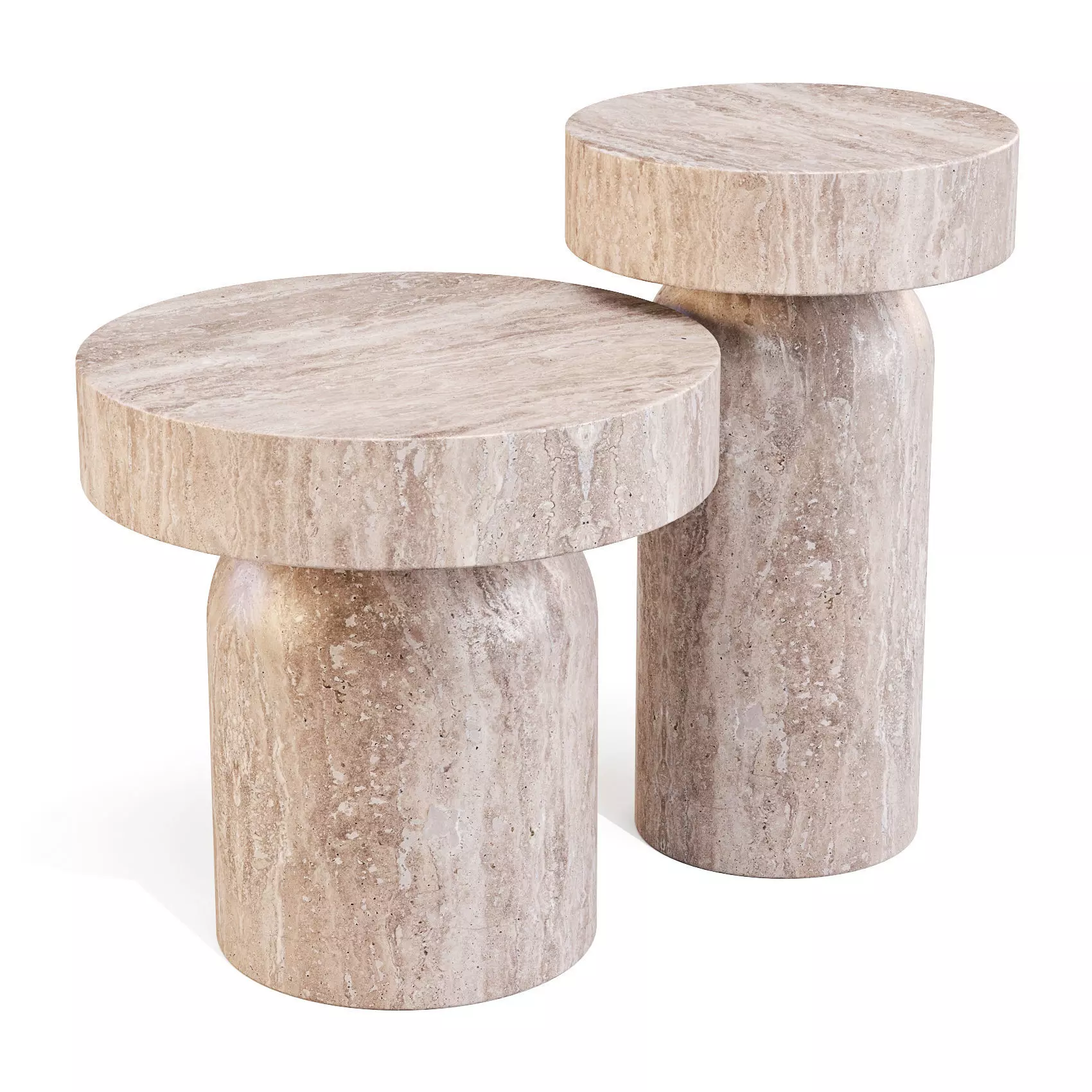 Lema Francis - Coffee and Side Table Low-poly 3D model_0