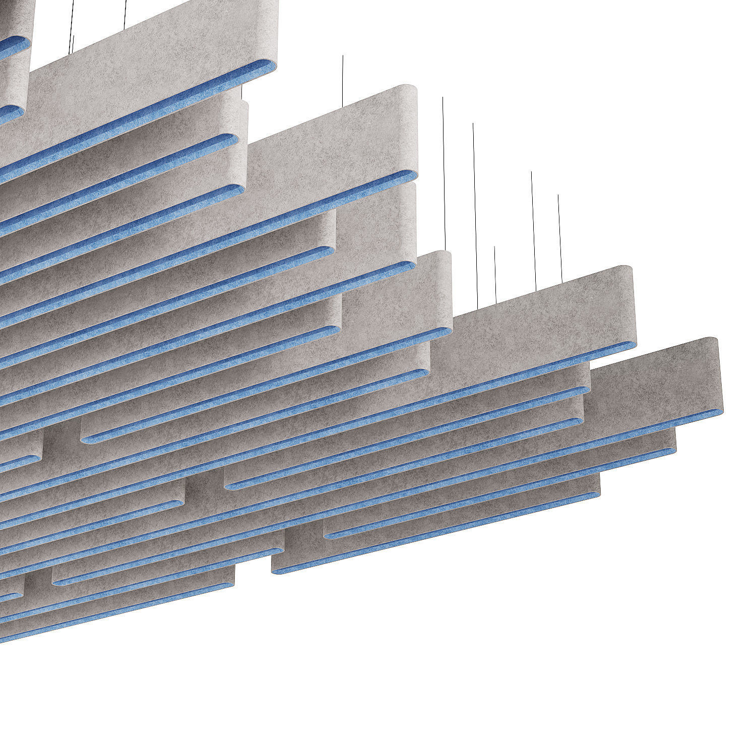 Warp Acoustic Ceiling Baffle 3D model_2