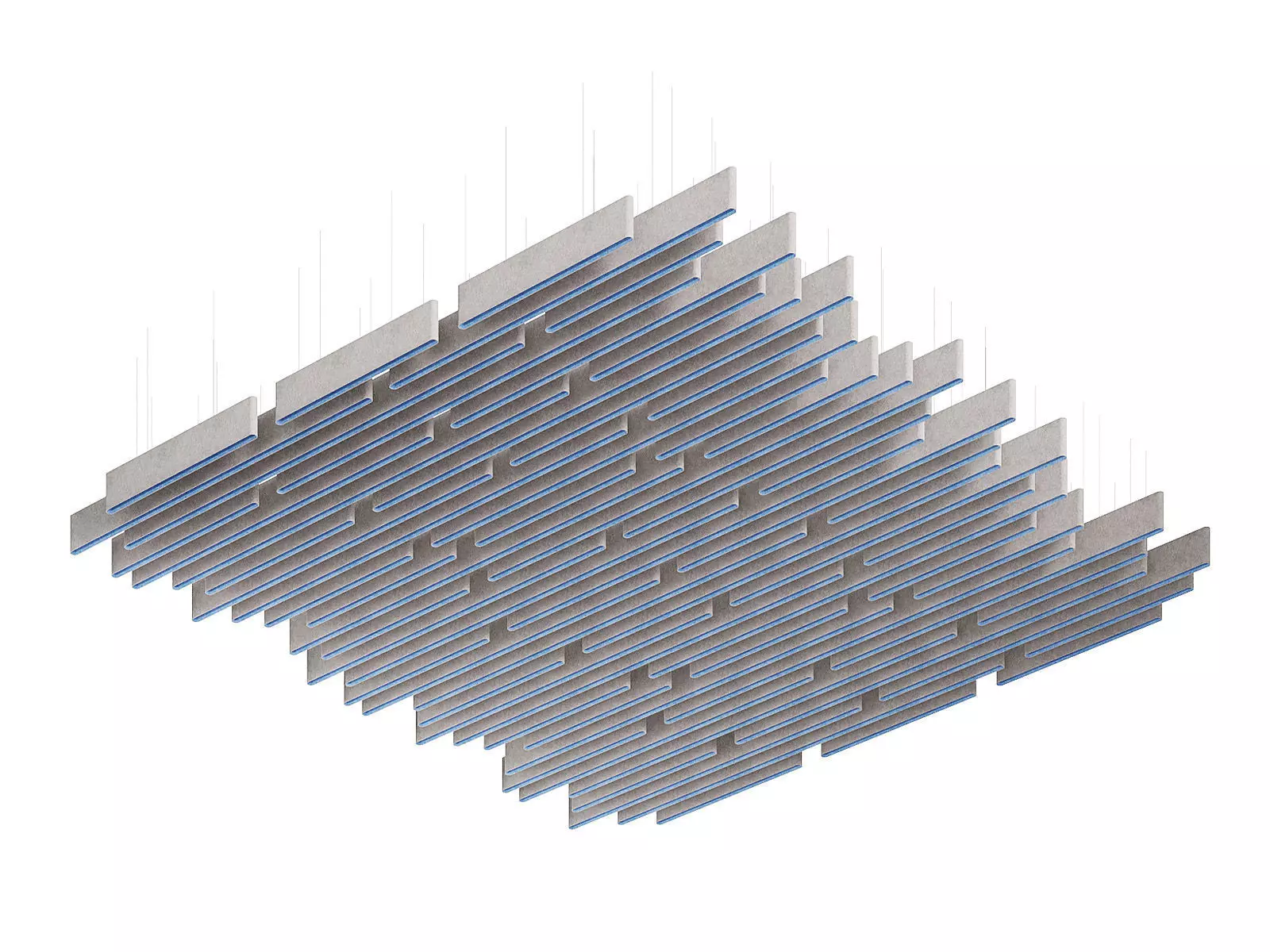 Warp Acoustic Ceiling Baffle 3D model_0