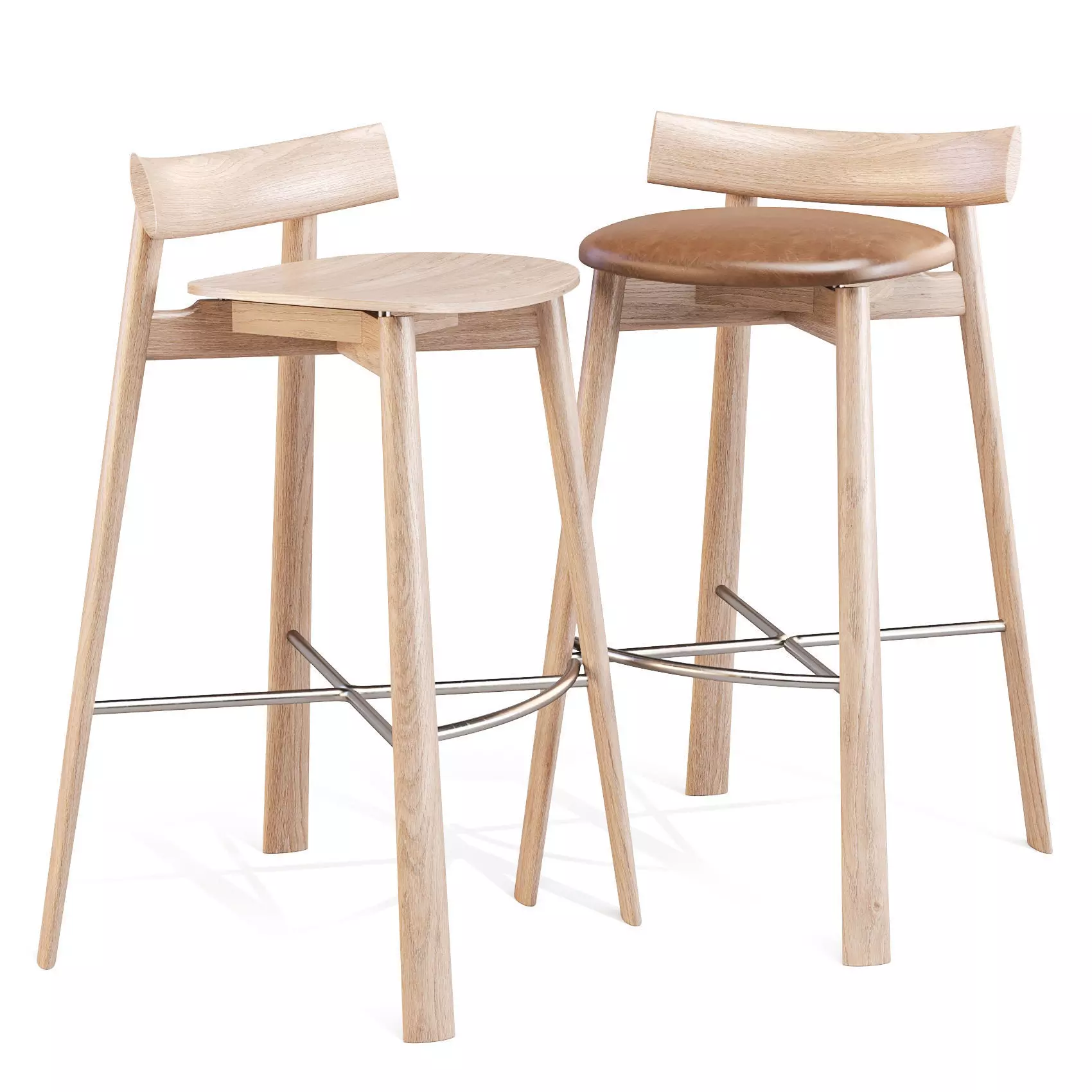 Cizeta Remo - Bar Stools Low-poly 3D model