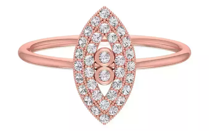 Solitaire Women Light Weight Band Ring