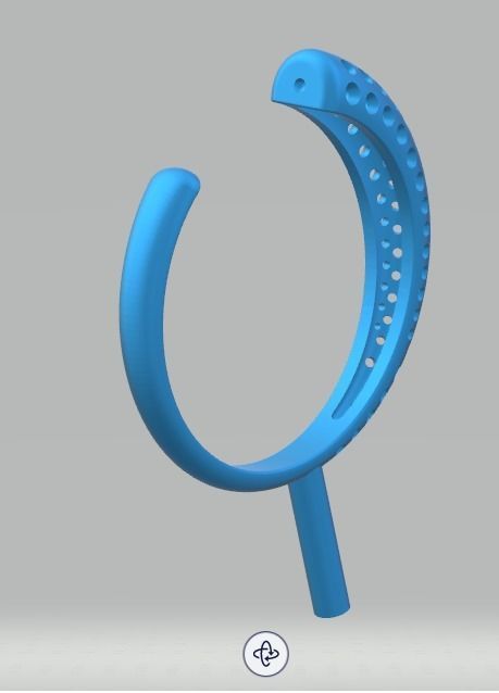 YD223 lego headphone holder 3D print model_5