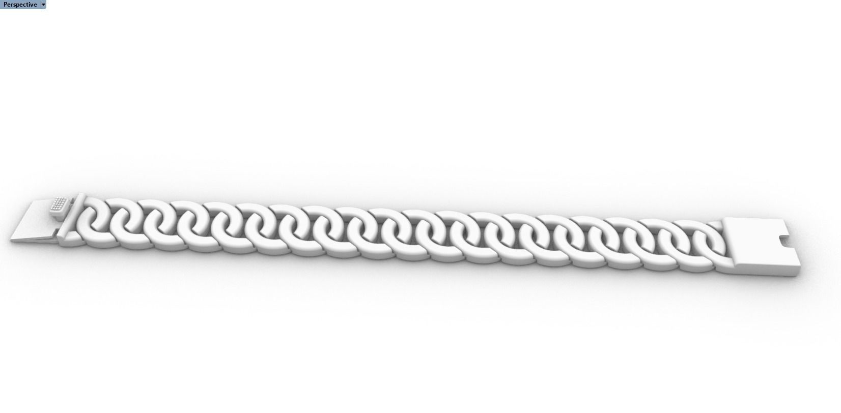 women cuban chain cuban bracelet 3D print model_21