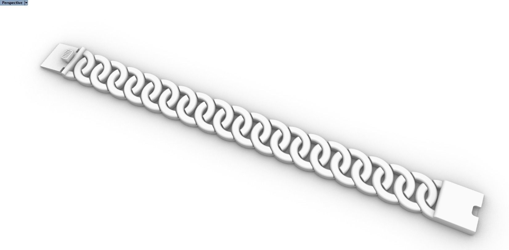 women cuban chain cuban bracelet 3D print model_19