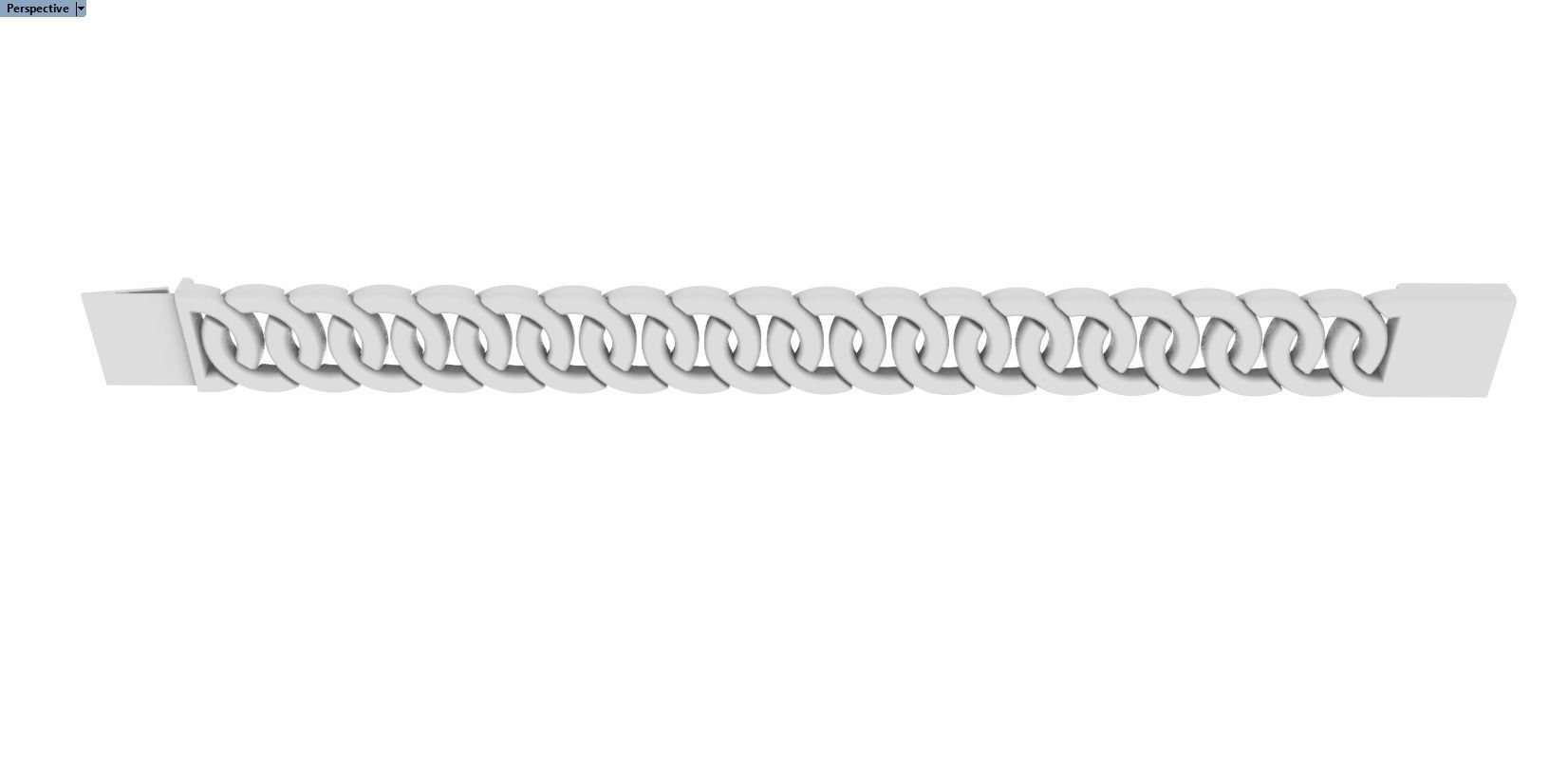 women cuban chain cuban bracelet 3D print model_22