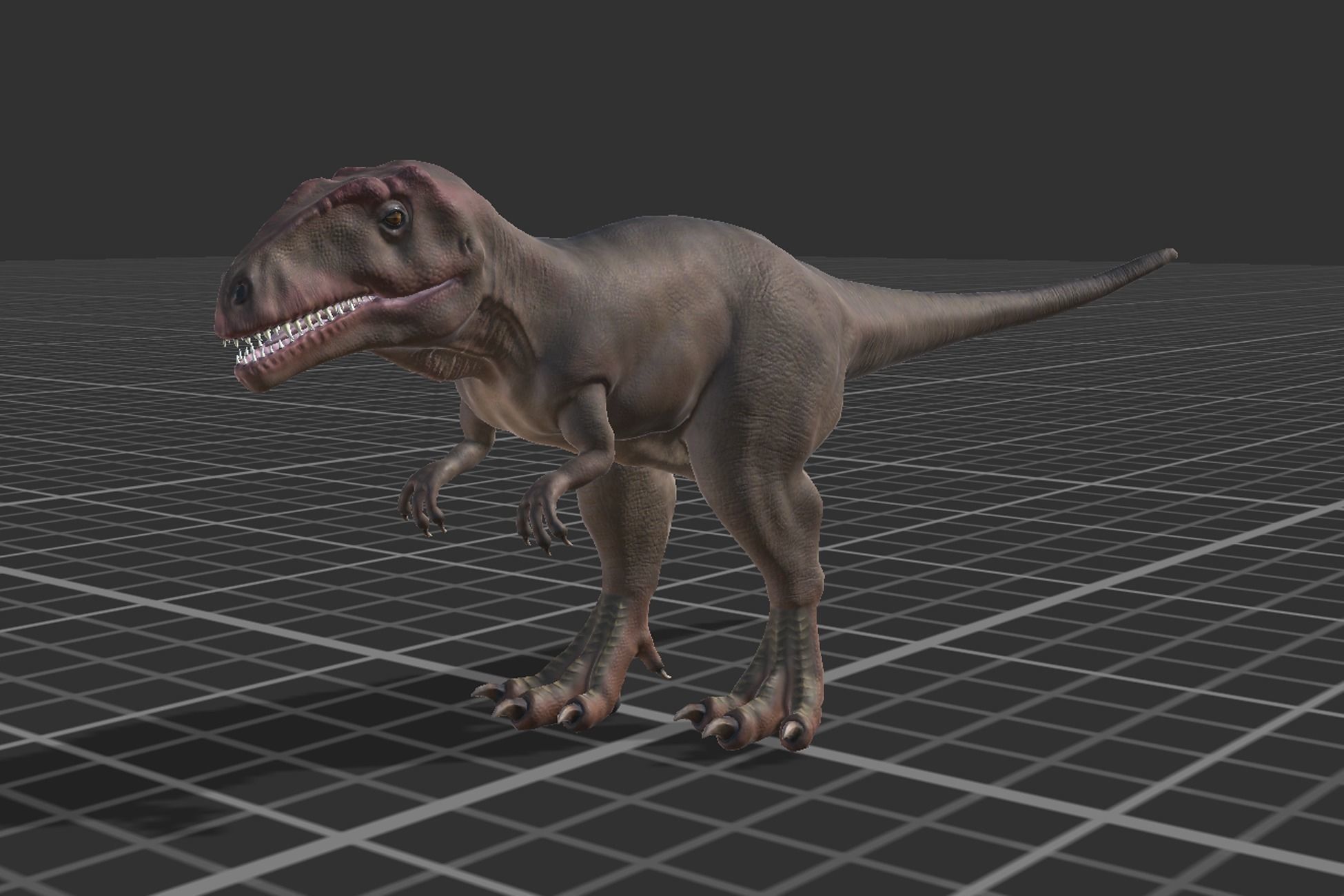 Giganotosaurus  Low-poly 3D model_3