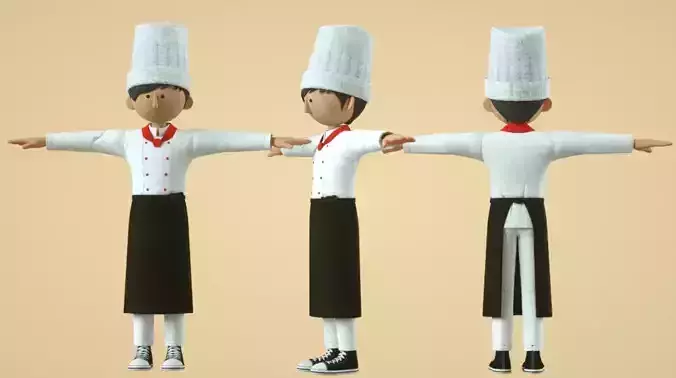 cartoon chef boy
