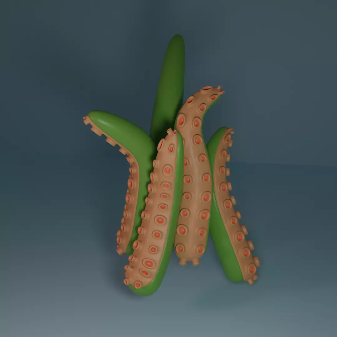 Suckers geometry node 3D model_0