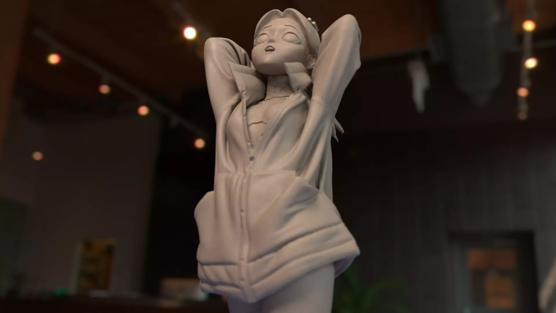 Cyberpunk Edgerunners - Rebecca With Jacket 3D print model