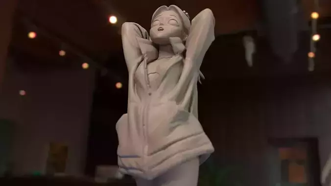 Cyberpunk Edgerunners - Rebecca With Jacket 3D print model