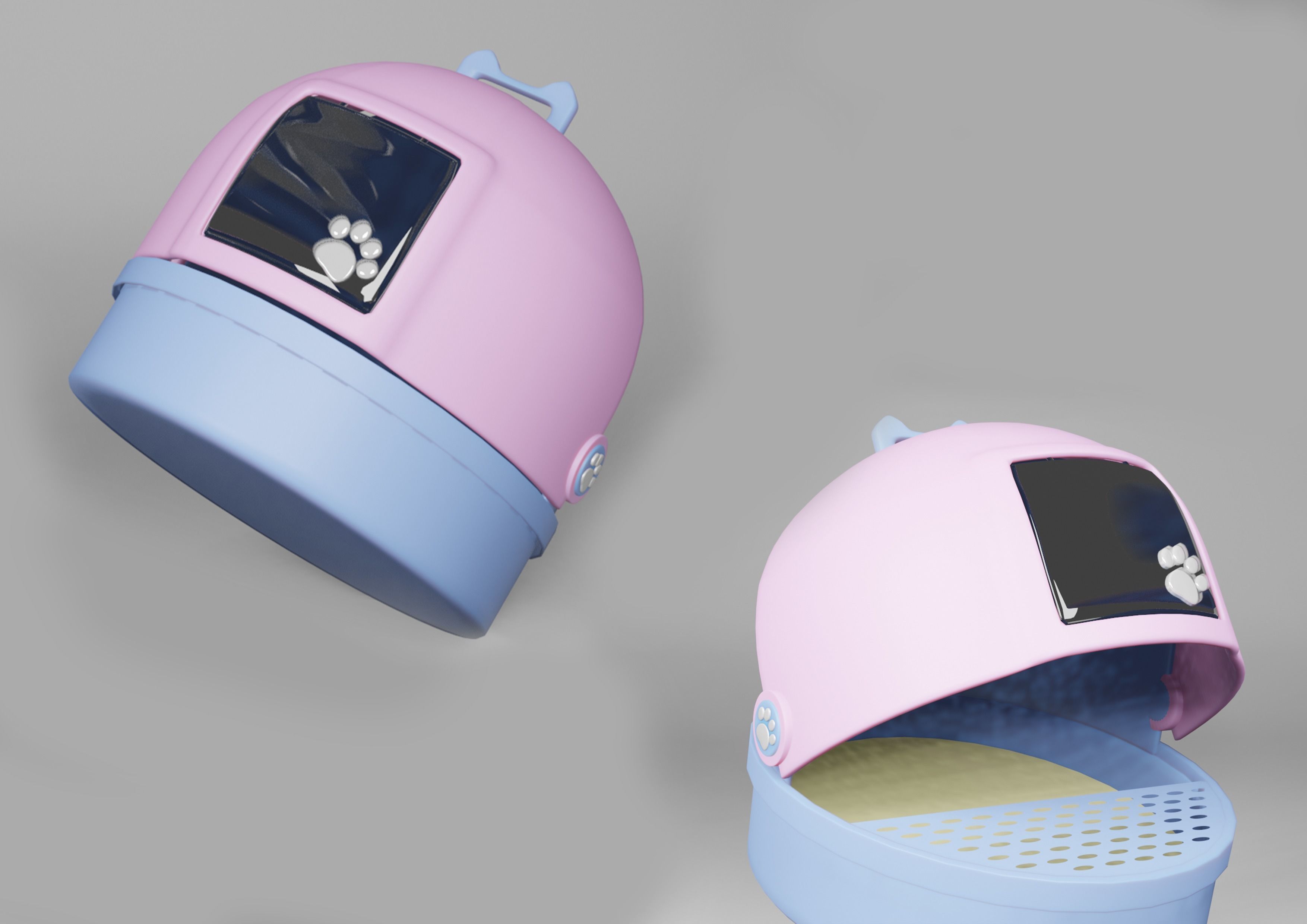 Cat Litter Box 3D model 3D print model_1