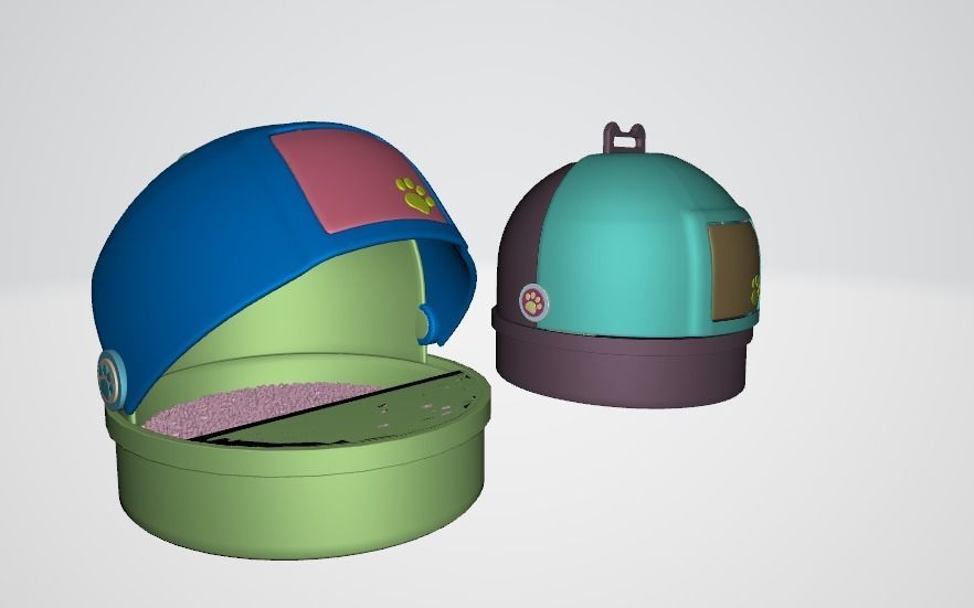 Cat Litter Box 3D model 3D print model_15