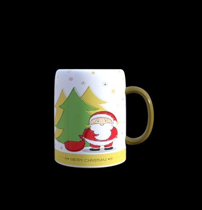 ChristmasMug Xmas Low-poly 3D model_1