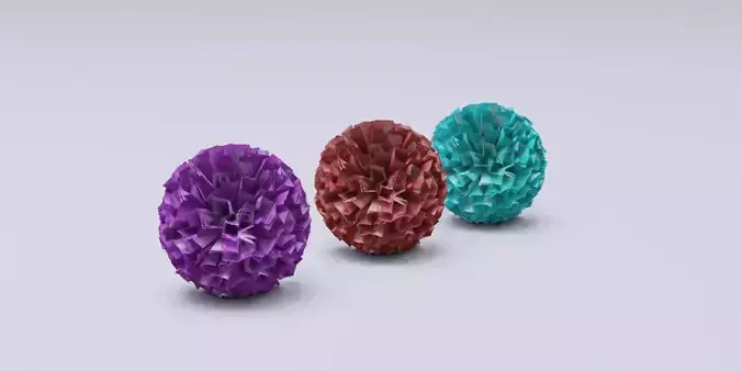Pompom model in Blender 3D