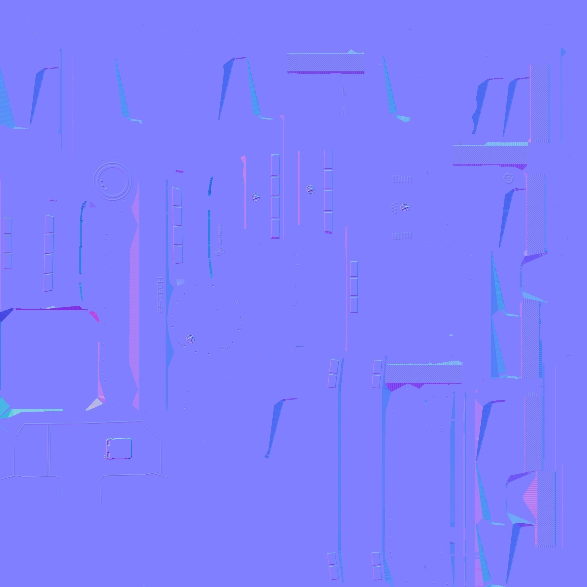 SciFi Facility B06 Green - Sci Fi Exterior Design Low-poly 3D model_27