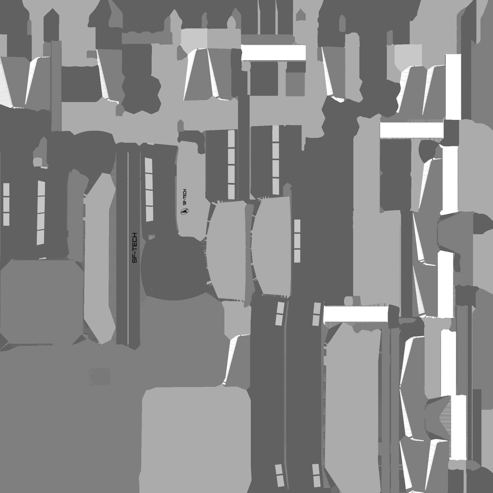 SciFi Facility B06 Green - Sci Fi Exterior Design Low-poly 3D model_26